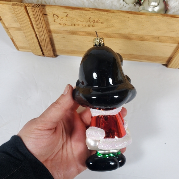 Kurt Adler Polonaise Peanuts Ornaments Snoopy and Lucy in Wood Crate - Picture 9 of 16